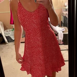 Printed Strapless Mini Dress